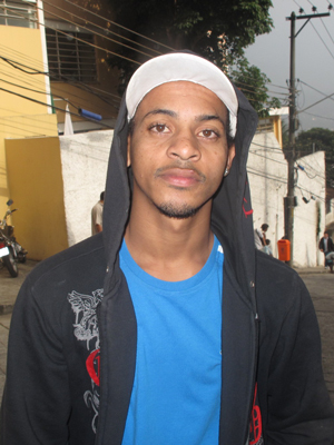 Alan participou do teste de desocupação no Rio (Foto: Carolina Lauriano/G1)