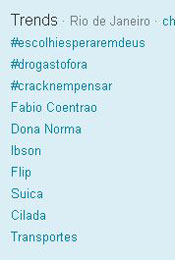 Trending Topics no Rio às (Foto: Reprodução)