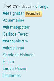 Trending Topics no Brasil às (Foto: Reprodução)