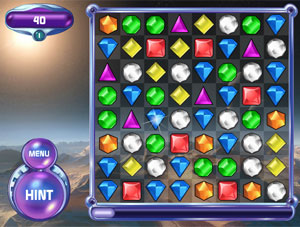 'Bejeweled', um dos games de maior sucesso da Popcap, agora faz parte do selo de jogos da Electronic Arts (Foto: Divulgação)