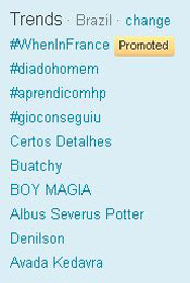 Trending Topics no Brasil às (Foto: Reprodução)