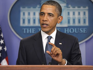 Barack Obama, em pronunciamento (Foto: Reuters)
