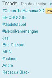 Trending Topics no Rio às 17h47 (Foto: Reprodução)