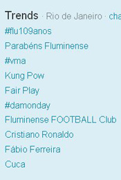Trending Topics no Rio às 17h50 (Foto: Reprodução)