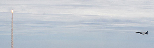 Nasa divulga foto do Atlantis visto por caças (Capt. Adam Buchannon/U.S. Air Force/Nasa)
