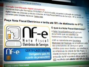 Página do Site da Nota Fiscal Paulistana (Foto: Reprodução/ TV Globo)