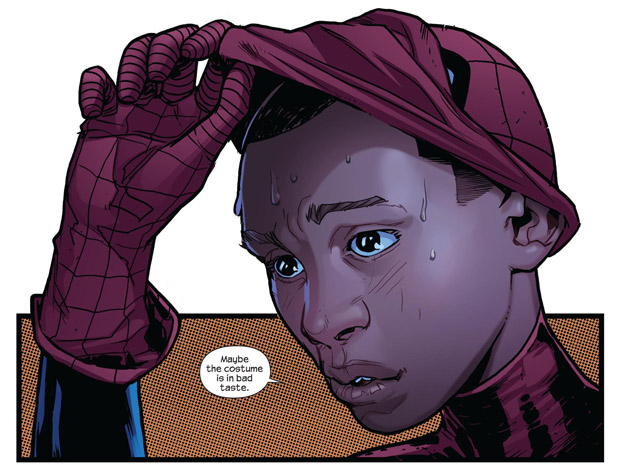 Homem-Aranha negro, na nova série 'Ultimate' (Foto: Marvel Comics/AP)
