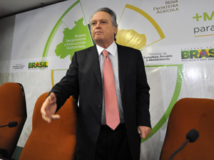 O ministro Wagner Rossi no Ministério da Agricultura (Foto: Elza Fiúza / Agência Brasil)