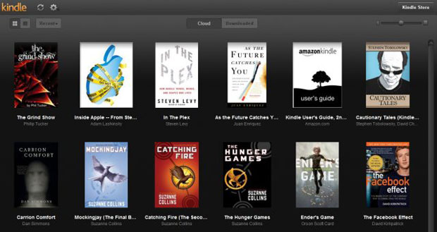 Aplicativo da Amazon permite acessar livros eletrônicos pelo browser (Foto: Reprodução)