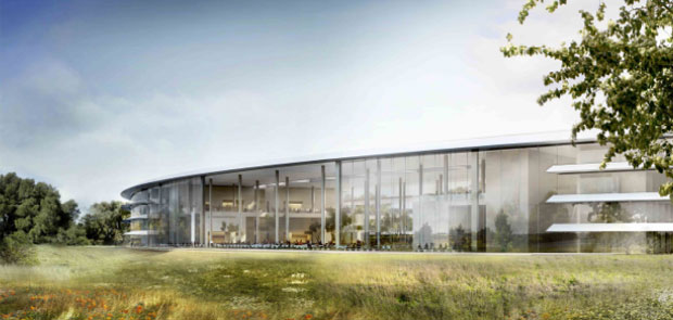 O site da cidade de Cupertino, nos Estados Unidos, publicou em seu site imagens do projeto da nova sede da Apple, que será construída na cidade (Foto: Divulgação/Cupertino.org)