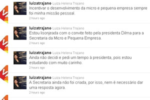 Twitter de Luiza Trajano, dona do Magazine Luiza (Foto: Reprodução)