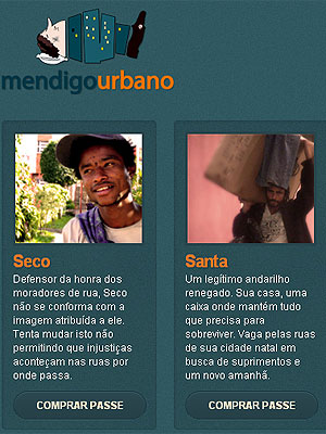 'Mendigo Urbano' vende doações para moradores de rua (Foto: Reprodução)