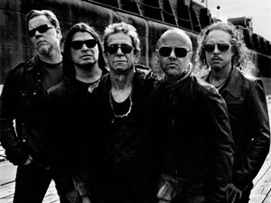 Lou Reed junto aos integrantes do Metallica (Foto: Divulgação)