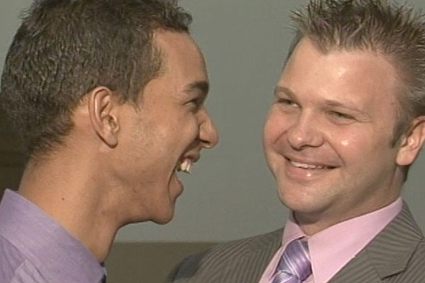 Casamento gay Bahia (Foto: Reprodução TV Santa Cruz)