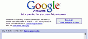 Google Answers (Foto: Reprodução)