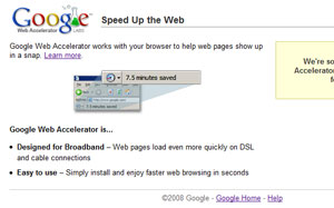 Google Web Accelerator (Foto: Reprodução)