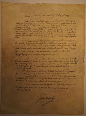 Carta de Francis Drake traz suposto mistério em site fictício (Foto: Divulgação)