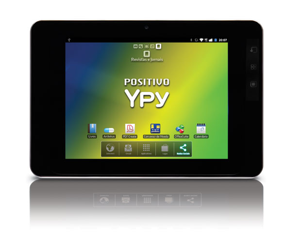 Tablet Ypy de 7 polegadas roda o sistema Android 100% em português (Foto: Divulgação)