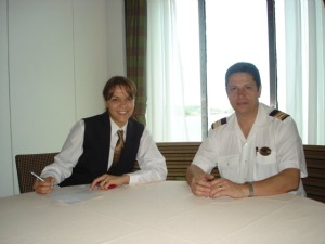 Fabiana e Izaías Marques se conheceram no navio. (Foto: Arquivo pessoal)
