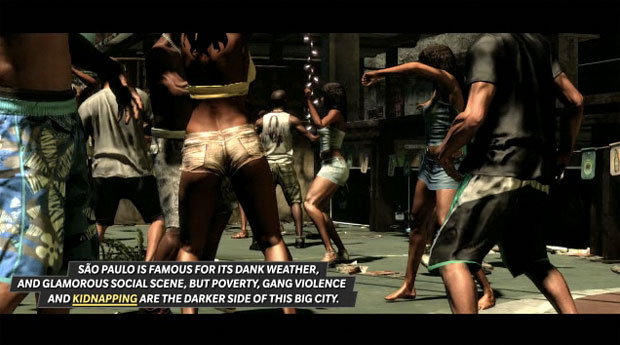Produtora retirou informação sobre funk em cena de trailer com informações de 'Max Payne 3' (Foto: Divulgação)