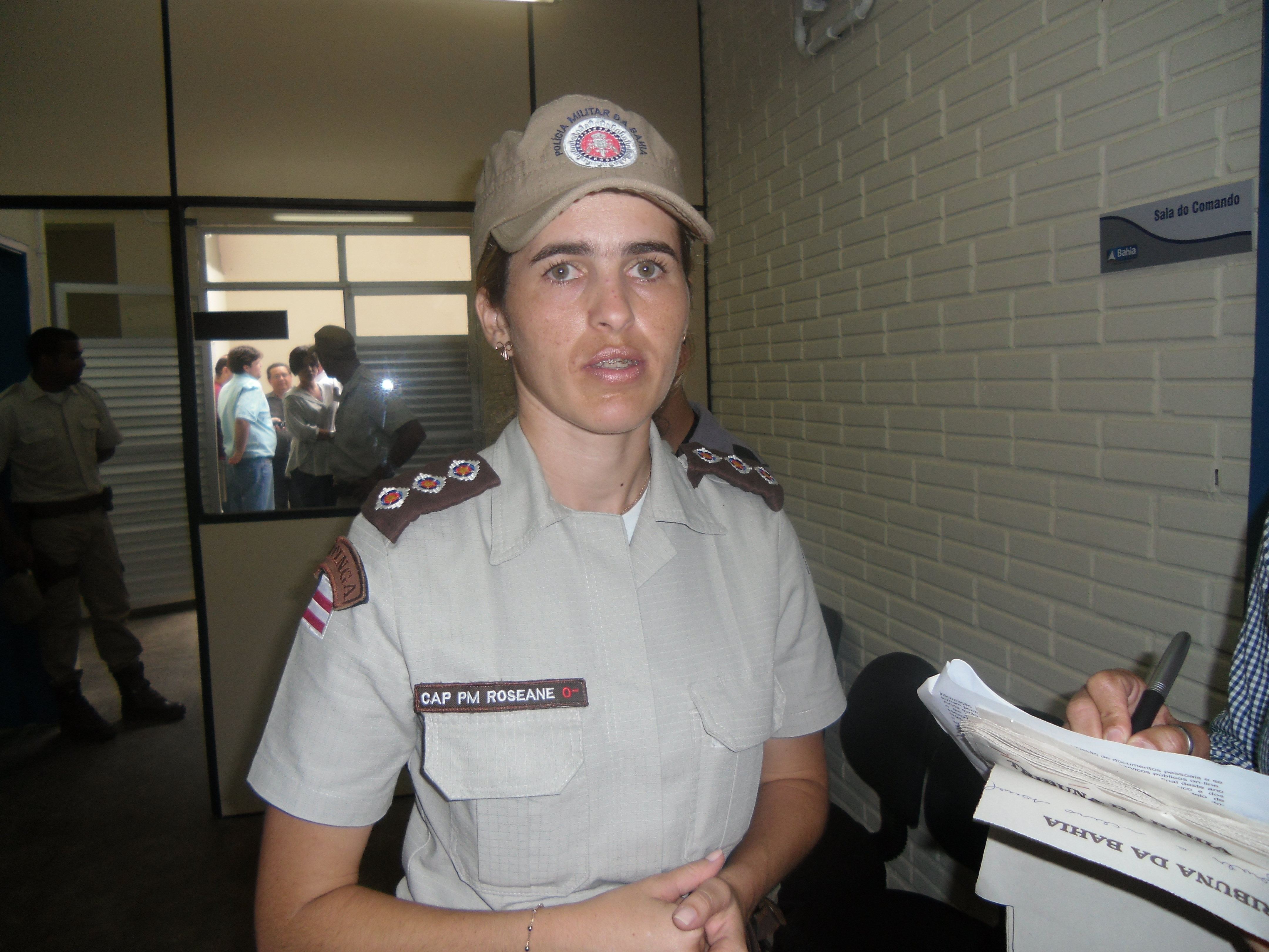 Capitã Roseane Guimarães é a comandante geral das Bases (Foto: Tatiana Dourado/G1)