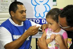 Campanha de vacinação contra o sarampo em Manaus (Foto: Divulgação)