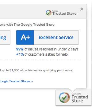Selo do Google Trusted Stores (Foto: Reprodução)