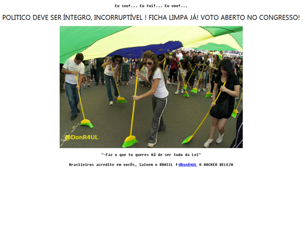 Blog do Planalto é hackeado (Foto: Reprodução)