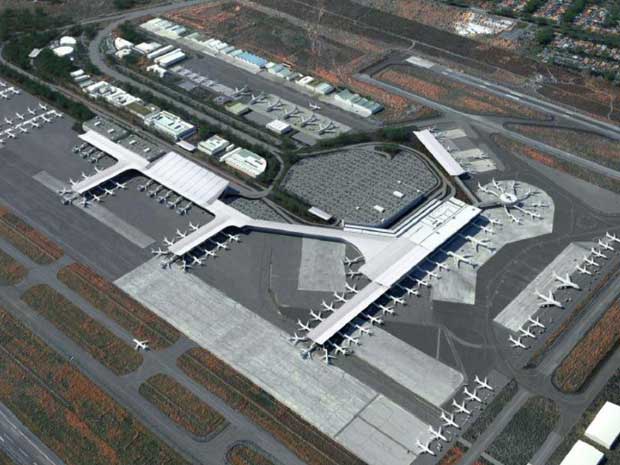 Investimentos no aeroporto de Brasília deverão ampliar terminal de passageiros, pátio de aeronaves e estacionamento. (Foto: Reprodução/Secretaria de Aviação Civil)