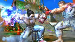 Kazuya e Ryu se enfrentam em game que une as franquias de luta da Namco e da Capcom (Foto: Divulgação)
