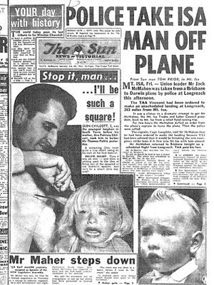 Capa do jornal australiano em 1965 mostra Glenn Chilcott aos dois anos (Foto: Reprodução/Herald Sun)