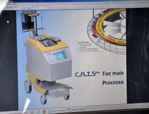 Modelo de máquina de autotransfusão que será usado em MS (Foto: Hélder Rafael/G1 MS)