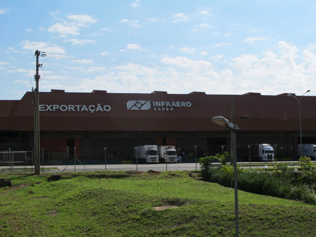Terminal de cargas foi o mais afetado pela greve em Viracopos (Foto: Juliana Cardilli/G1)