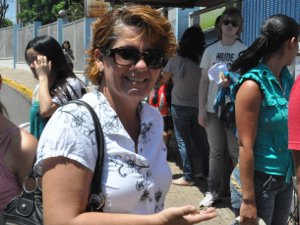 A costureira Luciana Coltri Breve, de 40 anos, fez o Enem em Campo Grande, MS (Foto: Ricardo Campos Jr./G1 MS)
