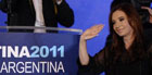 Cristina comemora reeleição (AFP)