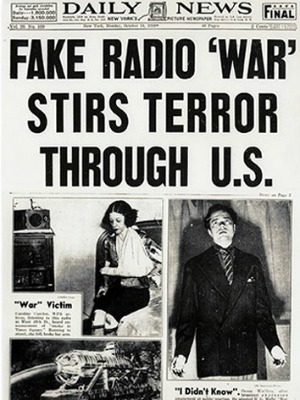Guerra dos Mundos - Orson Welles - jornal 1938 (Foto: Reprodução)