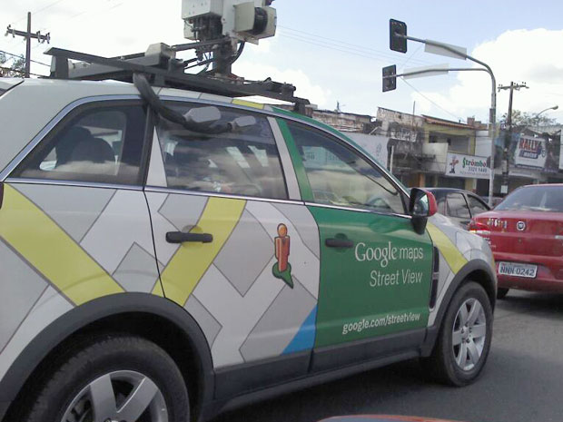 Carro do Google Street View está na Paraíba (Foto: Arquivo pessoal)