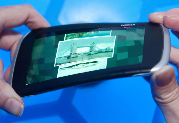 Protótipo de aparelho da Nokia tem tela dobrável (Foto: Divulgação)