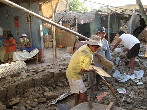 Maiores danos foram registrados na cidade de Ica. (Foto: El Comercio/AP)