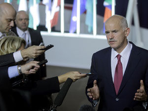 primeiro-ministro grego, Giorgos Papandreu (Foto: AP)