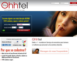 Ohhtel é uma rede social especializada em relações extraconjugais (Foto: Reprodução)