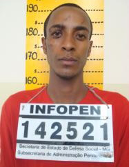 Rony França de Jesus foi o sexto preso da lista dos mais procurados de Minas Gerais (Foto: Divulgação/Seds)