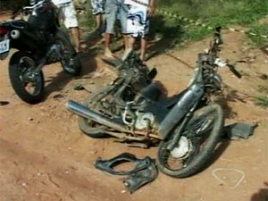acidente com moto (Foto: Reprodução/TV Globo)