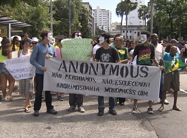 Marcha contra corrupção salvador (Foto: Reprodução TV Bahia)