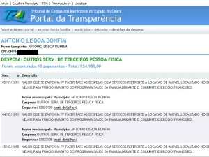 Portal da Transparência mostrava pagamentos para dono de CPF errado (Foto: Diana Vasconcelos / G1 CE)