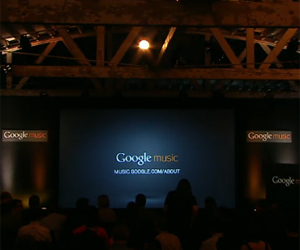 Auditório lotado para o lançamento do Google Music (Foto: Reprodução)
