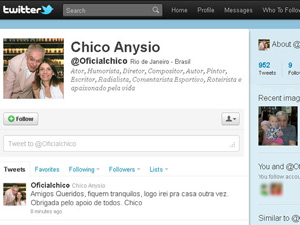 Twitter de Chico Anysio (Foto: Reprodução Internet)