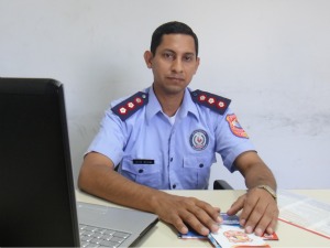 Julio Medina, chefe da Polícia Turística do Paraguai (Foto: Bibiana Dionísio/ G1)