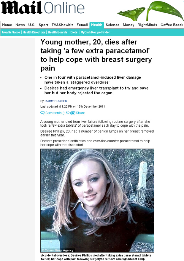 Desiree Phillips tinha apenas 20 anos ao morrer após complicações no fígado. (Foto: Daily Mail / Reprodução)