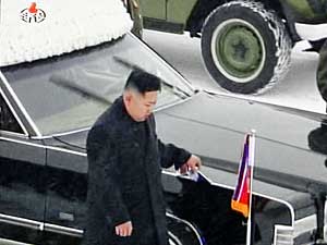 Kim Jong-un, filho do ditador, participa do funeral do ex-líder norte-coreano. (Foto: AP Photo)